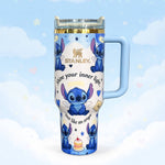 Blue Angel Cartoon Tumbler