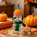 Pumpkin Beagle Glass Tumbler