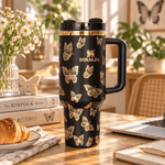 Golden Butterfly Tumbler
