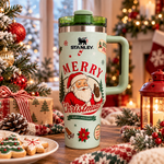 Vintage Santa Christmas Tumbler