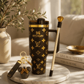 Luxe Chocolate Monogram Tumbler Set